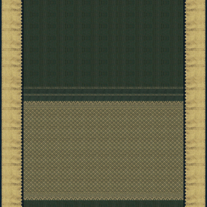 Handwoven Green Kanjivaram Silk Saree -1947T007166DSC