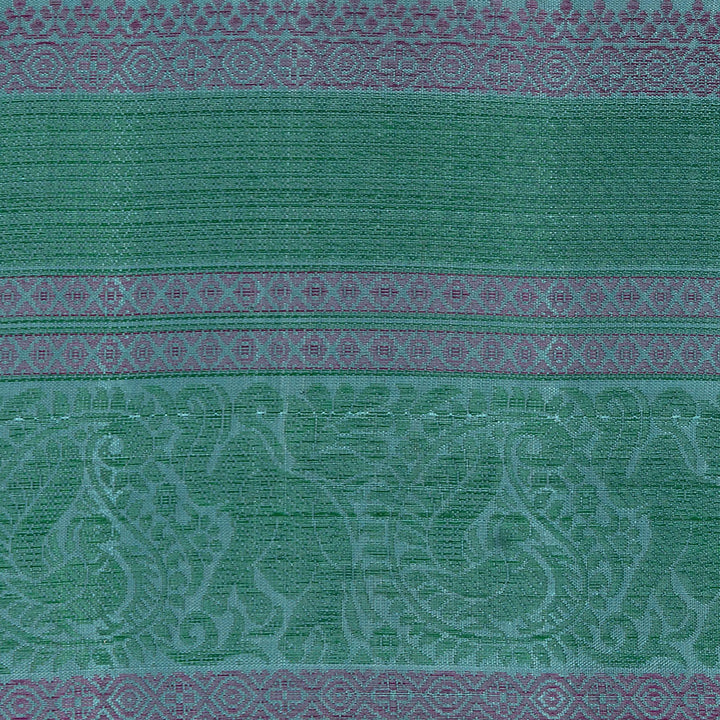 Handwoven Purple with Blue Kanjivaram Silk Saree - 2560T011399DSC