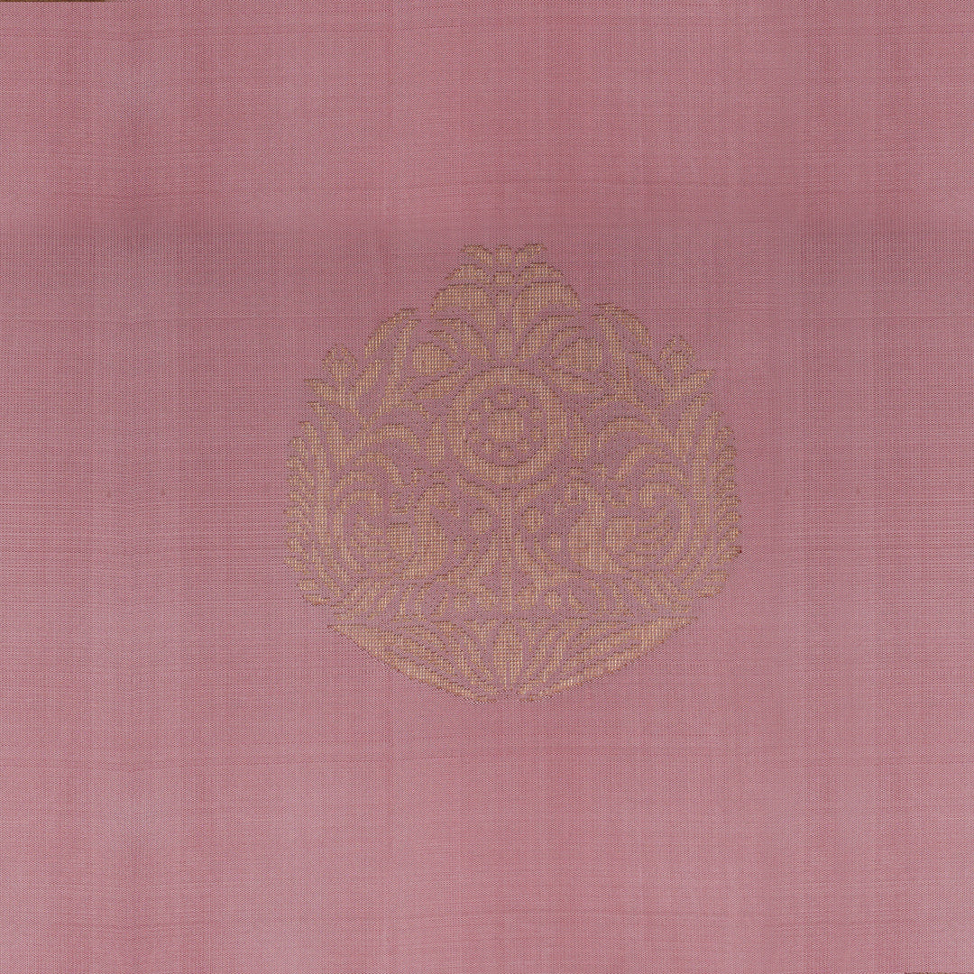 Handwoven Pink Kanjivaram Silk Saree - 1972T008957DSC