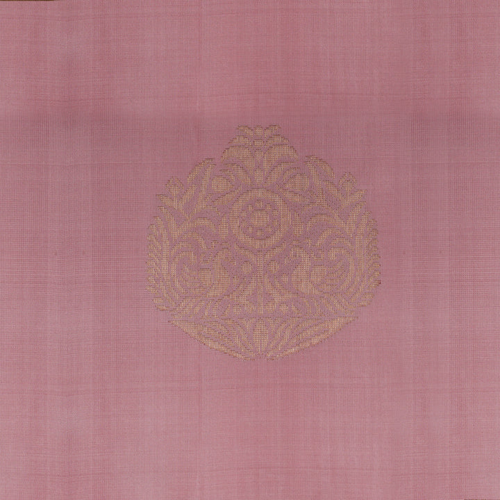 Handwoven Pink Kanjivaram Silk Saree - 1972T008957DSC