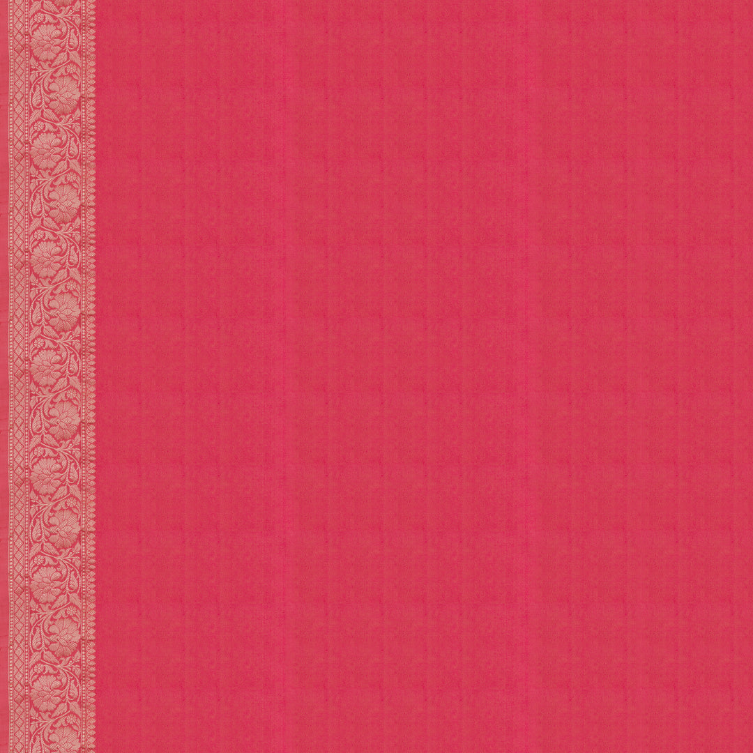 Handwoven Pink Banarasi Silk Saree - 2001N025049DSC