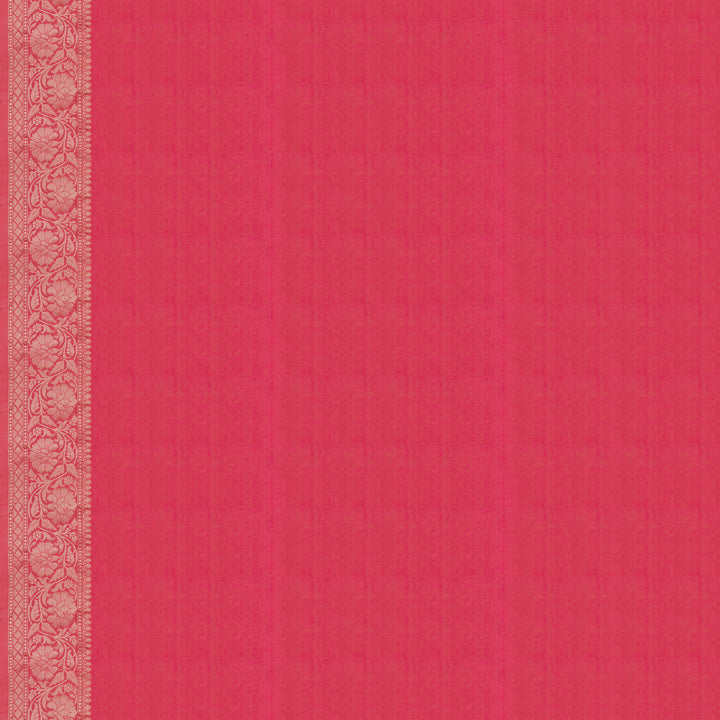 Handwoven Pink Banarasi Silk Saree - 2001N025049DSC