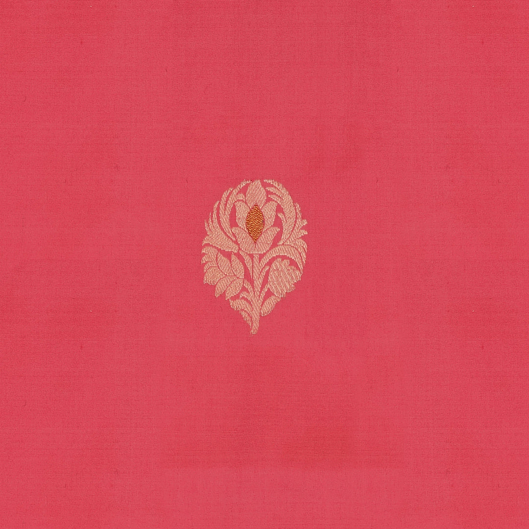 Handwoven Pink Banarasi Silk Saree - 2001N025049DSC