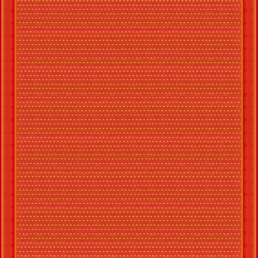 Handwoven Mustard with Orange Kanjivaram Silk Saree - 2013T009622DSC