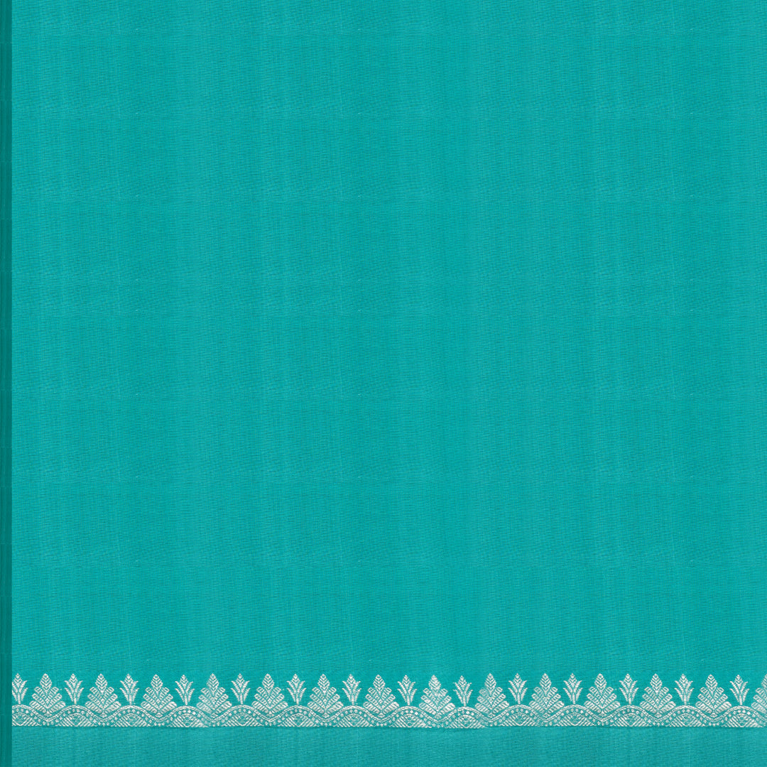Handwoven Pink with Blue Kanjivaram Silk Saree - 2039T010406DSC