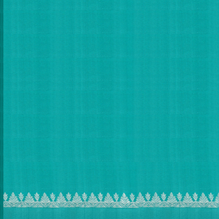 Handwoven Pink with Blue Kanjivaram Silk Saree - 2039T010406DSC