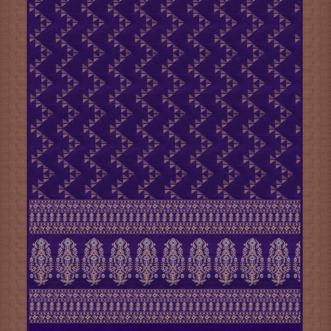 Handwoven Violet Soft Silk Saree - 2064T010235DSC