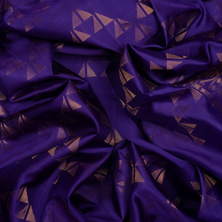 Handwoven Violet Soft Silk Saree - 2064T010235DSC