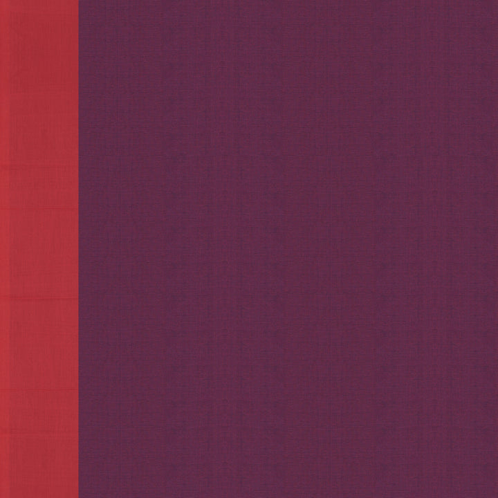 Handwoven Purple and Red Kanchipuram Cotton Saree - 2207T010809DSC