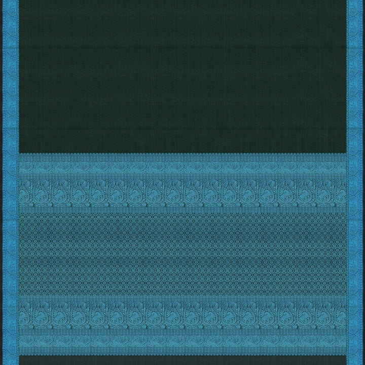 Handwoven Green Kanjivaram Silk Saree - 2241T010706DSC