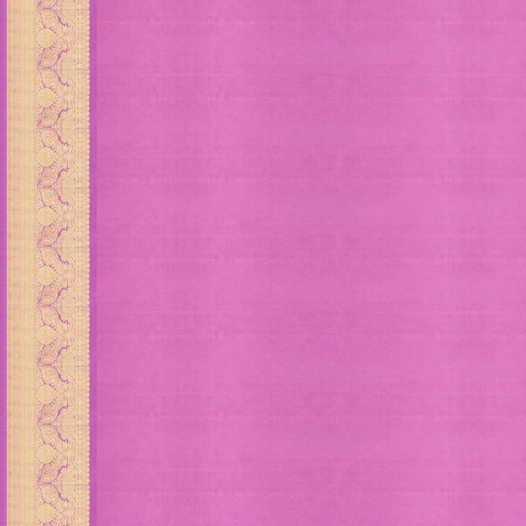 Handwoven Peach with Pink Kanjivaram Silk Saree - 2488T004810DSC