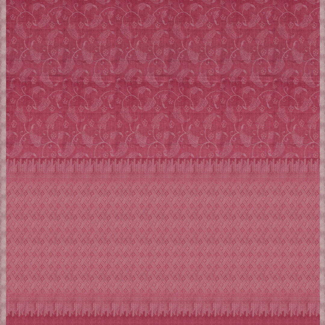 Handwoven Pink Upada Silk Saree - 2329T011219DSC