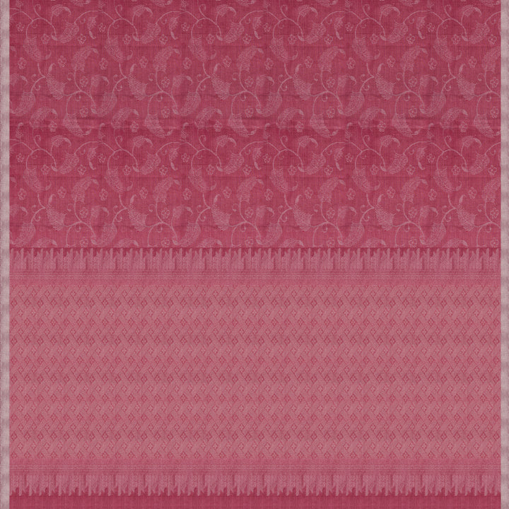 Handwoven Pink Upada Silk Saree - 2329T011219DSC