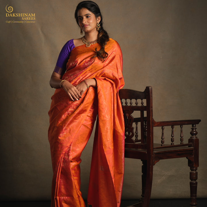 Body design of  Handwoven Soft Silk Saree
