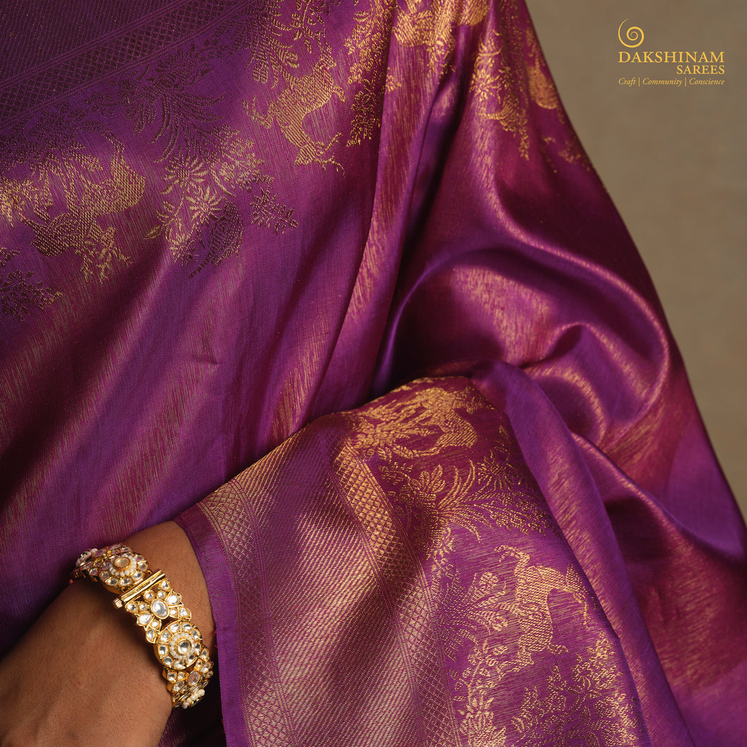 Body design of Handwoven  Kanjivaram Silk Saree