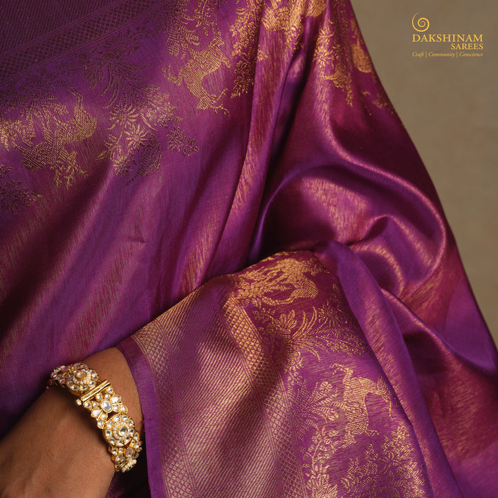 Body design of Handwoven  Kanjivaram Silk Saree