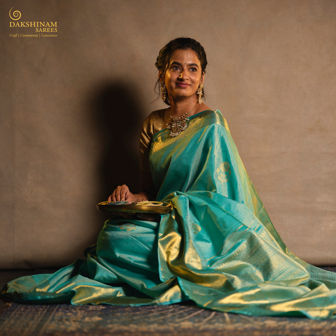 body design of Handwoven Kanjivaram Silk Saree