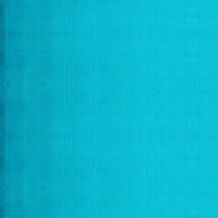 Handwoven Green with Blue Kanjivaram Silk Saree - 679T003093DSC - Blouse View