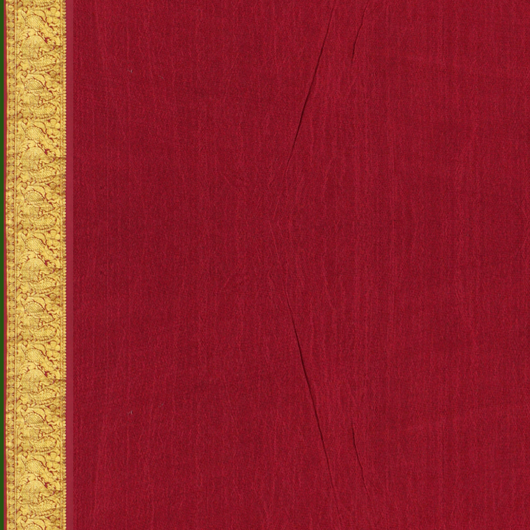 Handwoven Kalamkari Kanjivaram Silk Saree - 1606T005189DSC