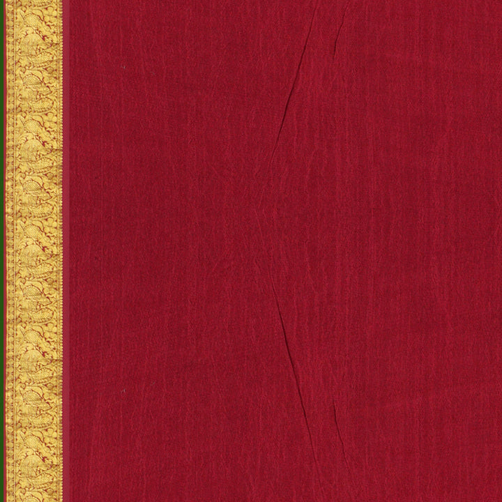 Handwoven Kalamkari Kanjivaram Silk Saree - 1606T005189DSC